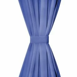 VidaXL Rideau occultant avec œillets métalliques 270 x 245 cm Bleu -Habillages de fenêtre Soldes image 4 132212