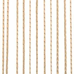 VidaXL Rideau en fils 2 pcs 100 x 250 cm Beige -Habillages de fenêtre Soldes image 4 132404