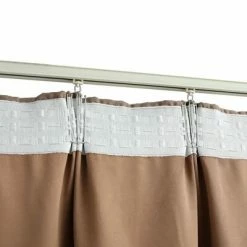 VidaXL Rideaux occultants avec crochets 2 pcs Taupe 140x225 cm -Habillages de fenêtre Soldes image 4 134480