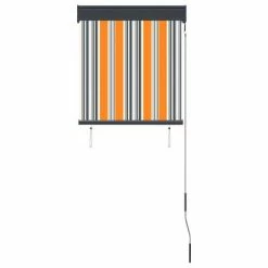 VidaXL Store roulant d'extérieur 60x250 cm Jaune et bleu -Habillages de fenêtre Soldes image 4 145944