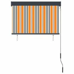 VidaXL Store roulant d'extérieur 100x250 cm Jaune et bleu -Habillages de fenêtre Soldes image 4 145956