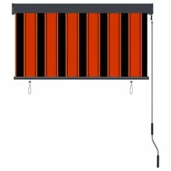 VidaXL Store roulant d'extérieur 120x250 cm Orange et marron -Habillages de fenêtre Soldes image 4 145966