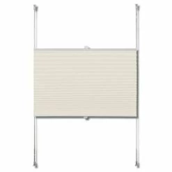 VidaXL Store plissé 40x100 cm Crème -Habillages de fenêtre Soldes image 4 240617