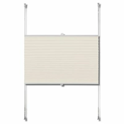 VidaXL Store plissé 70x125 cm Crème 6 VidaXL Store plissé 70x125 cm Crème – Image 4
