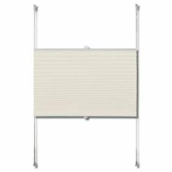 VidaXL Store plissé 100x200 cm Crème -Habillages de fenêtre Soldes image 4 240644