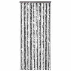 VidaXL Moustiquaire Gris et blanc 100x220 cm Chenille -Habillages de fenêtre Soldes image 4 241225