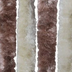 VidaXL Moustiquaire Beige et marron clair 56 x 185 cm Chenille -Habillages de fenêtre Soldes image 4 284272