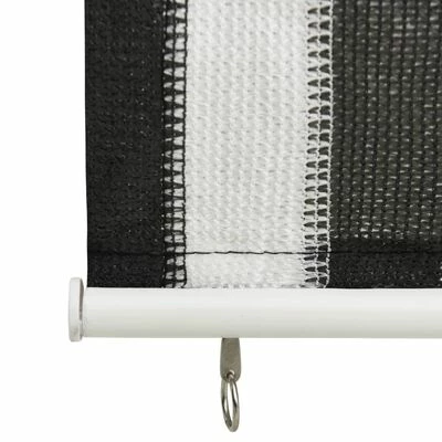 VidaXL Store roulant d'extérieur 80x140 cm Rayures anthracite et blanc 6 VidaXL Store roulant d'extérieur 80x140 cm Rayures anthracite et blanc – Image 4