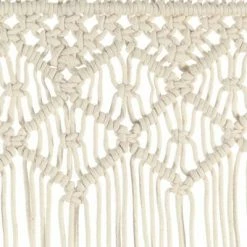 VidaXL Rideau en macramé 140x240 cm Coton -Habillages de fenêtre Soldes image 4 323975