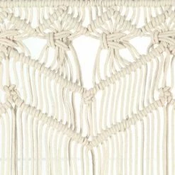 VidaXL Rideau en macramé 140x240 cm Coton -Habillages de fenêtre Soldes image 4 323976