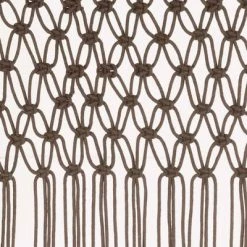 VidaXL Rideau en macramé Taupe 140x240 cm Coton -Habillages de fenêtre Soldes image 4 323979