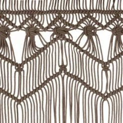 VidaXL Rideau en macramé Taupe 140x240 cm Coton 10 VidaXL Rideau en macramé Taupe 140x240 cm Coton -Habillages de fenêtre Soldes image 4 323982