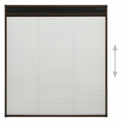 VidaXL Moustiquaire plissée pour fenêtre Aluminium Marron 130x100 cm -Habillages de fenêtre Soldes image 5 148657