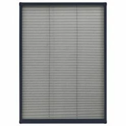VidaXL Moustiquaire plissée pour fenêtre Aluminium Anthracite 80x120cm -Habillages de fenêtre Soldes image 5 148665