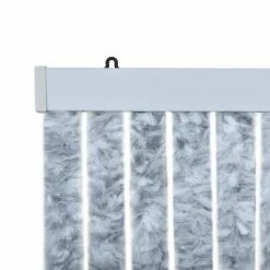 VidaXL Moustiquaire Blanc et gris 90x220 cm Chenille -Habillages de fenêtre Soldes image 5 284280