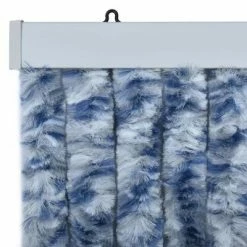 VidaXL Moustiquaire Bleu et blanc 56x200 cm Chenille -Habillages de fenêtre Soldes image 5 315126