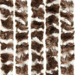 VidaXL Moustiquaire Marron et blanc 100x220 cm Chenille -Habillages de fenêtre Soldes image 5 325453