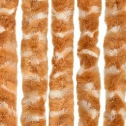 VidaXL Moustiquaire Ocre et blanc 100x220 cm Chenille -Habillages de fenêtre Soldes image 5 325459