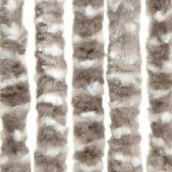VidaXL Moustiquaire Taupe et blanc 56x185 cm Chenille -Habillages de fenêtre Soldes image 5 325460