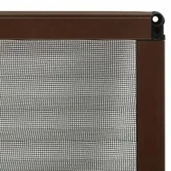 VidaXL Moustiquaire plissée pour fenêtre Aluminium Marron 100x160 cm -Habillages de fenêtre Soldes image 6 148661