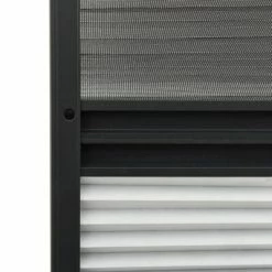 VidaXL Moustiquaire plissée pour fenêtre Aluminium 110x160cm et auvent -Habillages de fenêtre Soldes image 6 148686