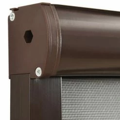 VidaXL Moustiquaire à rouleau pour fenêtres Marron 100x170 cm -Habillages de fenêtre Soldes image 6 148730