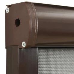 VidaXL Moustiquaire à rouleau pour fenêtres Marron 140x170 cm -Habillages de fenêtre Soldes image 6 148734