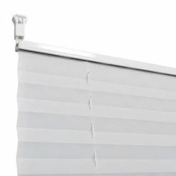 VidaXL Store plissé 100x200 cm Blanc -Habillages de fenêtre Soldes image 6 240612