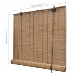 VidaXL Store roulant Bambou 120 x 160 cm -Habillages de fenêtre Soldes image 6 241328