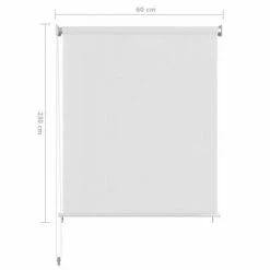 VidaXL Store roulant d'extérieur Blanc 60x230 cm PEHD 13 VidaXL Store roulant d'extérieur Blanc 60x230 cm PEHD -Habillages de fenêtre Soldes image 6 312640