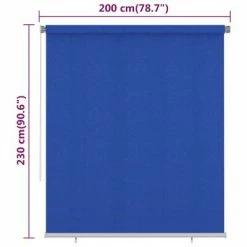 VidaXL Store roulant d'extérieur 200x230 cm Bleu PEHD 13 VidaXL Store roulant d'extérieur 200x230 cm Bleu PEHD -Habillages de fenêtre Soldes image 6 312855