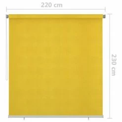 VidaXL Store roulant d'extérieur 220x230 cm Jaune 13 VidaXL Store roulant d'extérieur 220x230 cm Jaune -Habillages de fenêtre Soldes image 6 312882