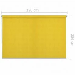 VidaXL Store roulant d'extérieur 350x230 cm Jaune -Habillages de fenêtre Soldes image 6 312885