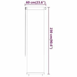 VidaXL Store roulant d'extérieur 60x230 cm Rouge PEHD 13 VidaXL Store roulant d'extérieur 60x230 cm Rouge PEHD -Habillages de fenêtre Soldes image 6 312900