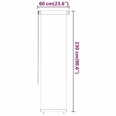 VidaXL Store roulant d'extérieur 60x230 cm Rouge PEHD 8 VidaXL Store roulant d'extérieur 60x230 cm Rouge PEHD – Image 6