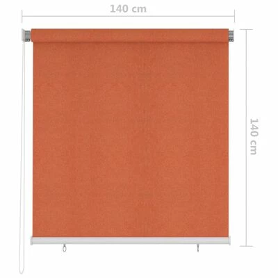 VidaXL Store roulant d'extérieur 140x140 cm Orange 8 VidaXL Store roulant d'extérieur 140x140 cm Orange – Image 6