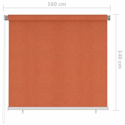 VidaXL Store roulant d'extérieur 160x140 cm Orange 8 VidaXL Store roulant d'extérieur 160x140 cm Orange – Image 6