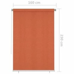 VidaXL Store roulant d'extérieur 160x230 cm Orange -Habillages de fenêtre Soldes image 6 312931