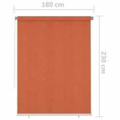 VidaXL Store roulant d'extérieur 180x230 cm Orange 13 VidaXL Store roulant d'extérieur 180x230 cm Orange -Habillages de fenêtre Soldes image 6 312932