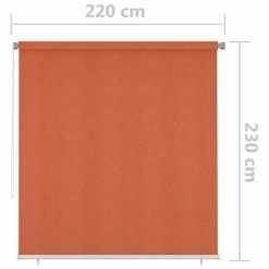 VidaXL Store roulant d'extérieur 220x230 cm Orange 13 VidaXL Store roulant d'extérieur 220x230 cm Orange -Habillages de fenêtre Soldes image 6 312934
