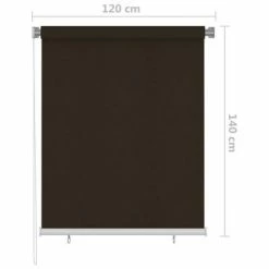 VidaXL Store roulant d'extérieur 120x140 cm Marron -Habillages de fenêtre Soldes image 6 312968